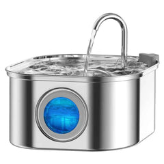 Fontanella per Gatti in Acciaio Inox – 3,2L, Automatica e Ultra Silenziosa con Filtri
