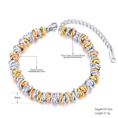 Bracciale da Donna con Nodi Intrecciati in Acciaio – Vari Colori