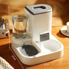 Dispenser Automatico 2 in 1 per Cibo e Acqua – Per Cani e Gatti
