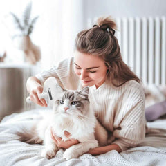 Spazzola Spray per Cani e Gatti – Pettine Antimuta con Serbatoio d’Acqua e Funzione Vapore
