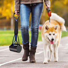 Paletta Raccogli Bisogni per Animali – 45 cm Portatile con Manico Lungo – Ideale per Erba e Ghiaia