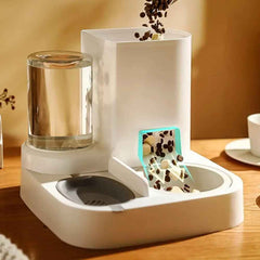 Dispenser Automatico 2 in 1 per Cibo e Acqua – Per Cani e Gatti