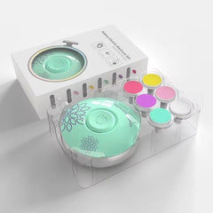 Electric Nail File for Kids with Six Interchangeable Sharpening Heads, Low Noise Newborn Nail File, Suitable for All Ages